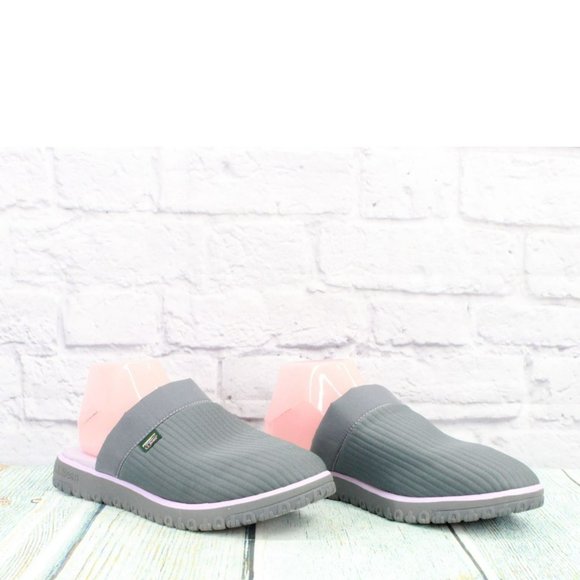 LL Bean Gray Polyester Slip On Airlight Scuffs Indoor Slippers Size 10 M - Picture 3 of 9